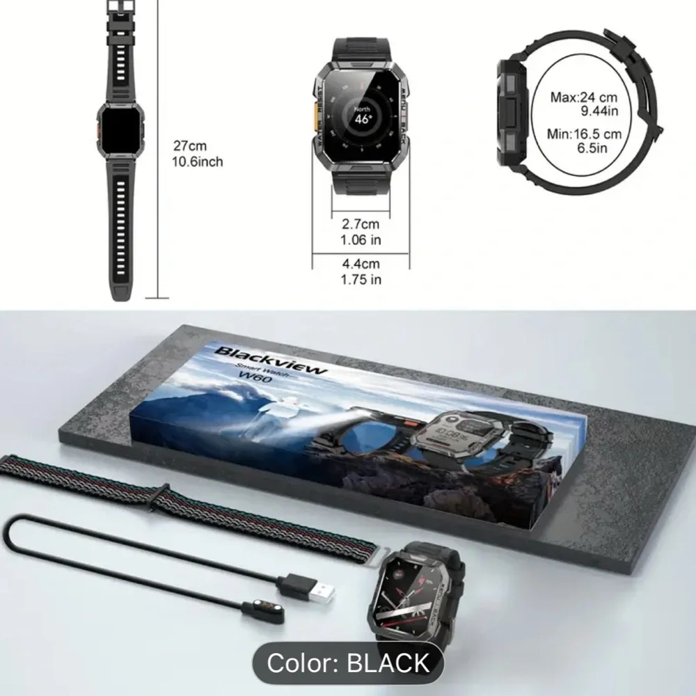 Brand new in box smartwatch! Comes with two different bands - Picture 3 of 3